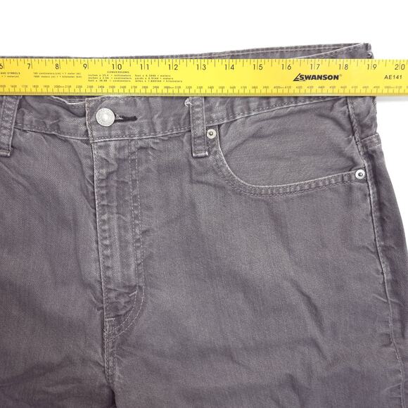 Levi's 569 Jeans Mens 38x29 Gray Loose Straight Fit Minimalist American Workwear - Picture 4 of 8